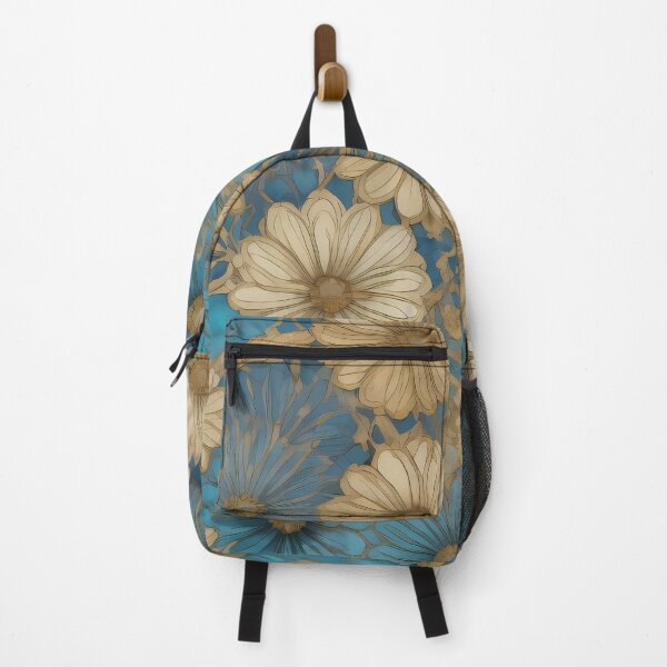 Item preview, ONE STEP AHEAD BLUE FLORAL PATTERN designed and sold by digitalartlb.