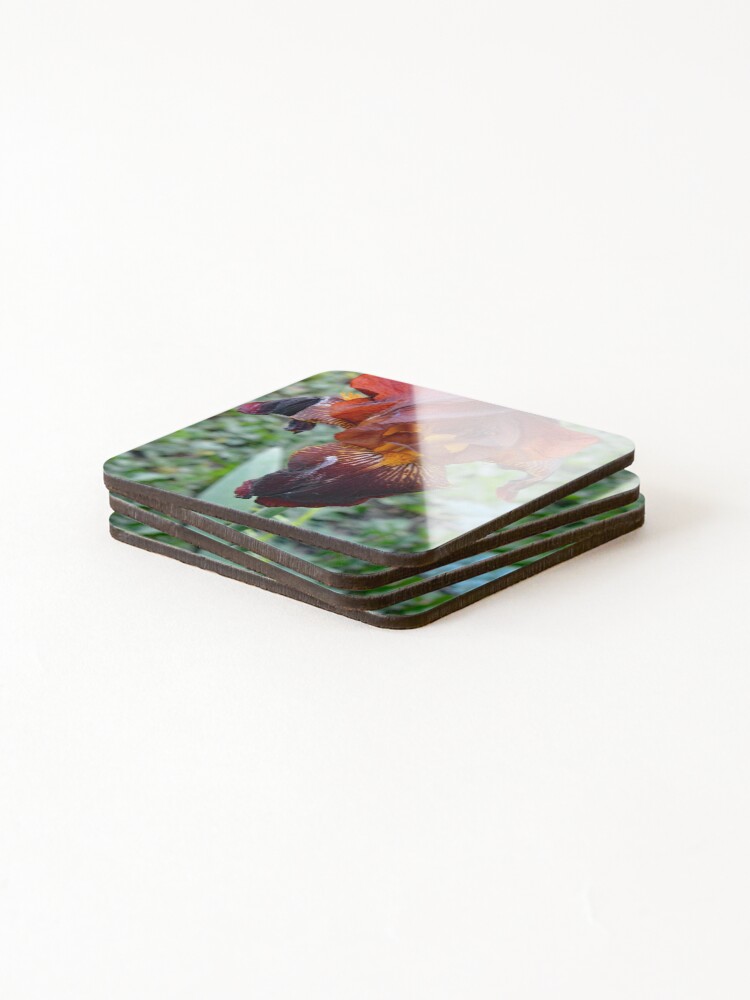 Thumbnail 4 of 5, Coasters (Set of 4), Red designed and sold by RabbitHole13.