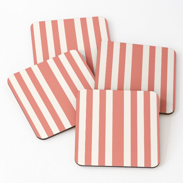 Item preview, Vintage Red and White Vertical Stripes designed and sold by SamJanner.