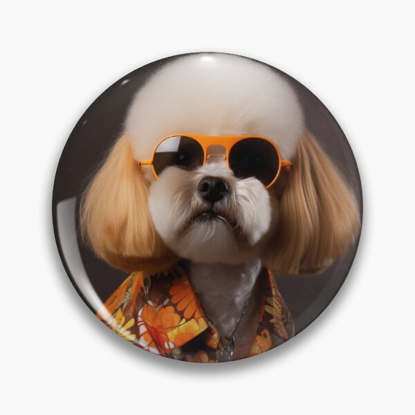 Item preview, 60s Groovy White Dog designed and sold by RetroAnimals.