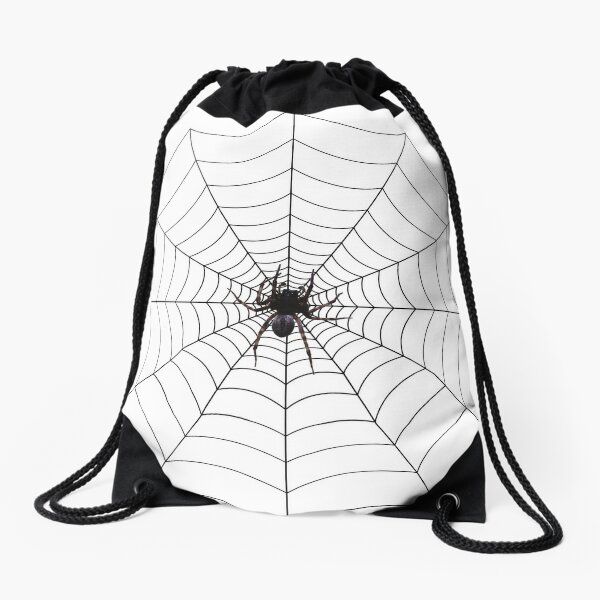 Spider web, spider, web, паутина, web, cobweb, net, tissue, spider's web, spinner, caterpillar Drawstring Bag