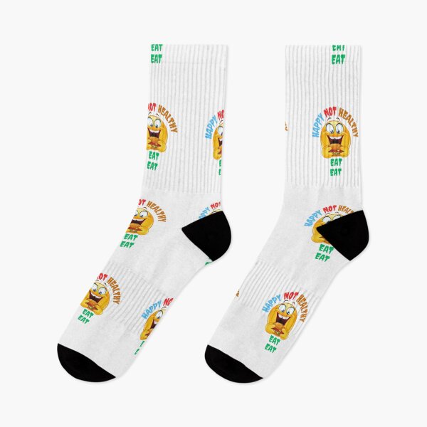 Aperçu de l'œuvre Manger heureux pas sain créée et vendue par youfashions.