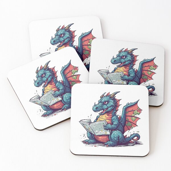 Item preview, Dragon Book Club's Fire-breathing Reading for Bearded Dragon Owners & Lovers: Latest News Stories designed and sold by DooodleGod.