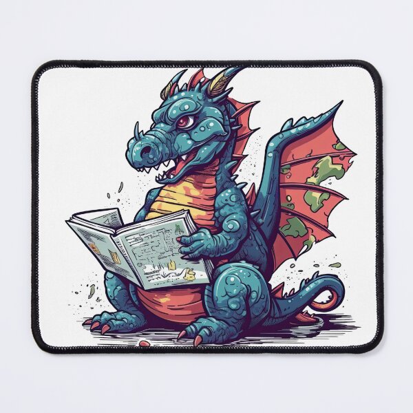 Item preview, Dragon Book Club's Fire-breathing Reading for Bearded Dragon Owners & Lovers: Latest News Stories designed and sold by DooodleGod.
