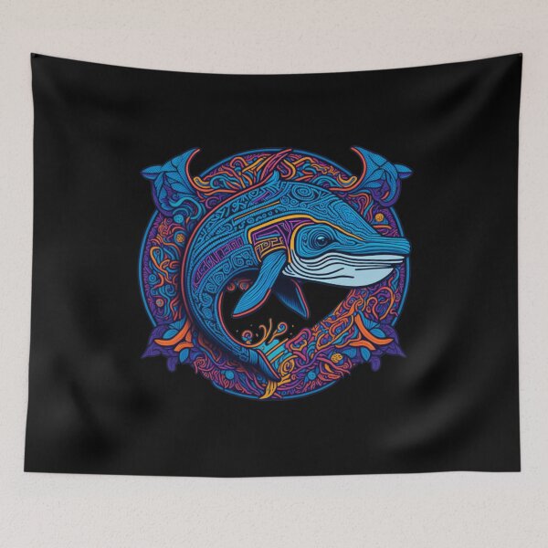 Item preview, blue whale designed and sold by shokA Design.