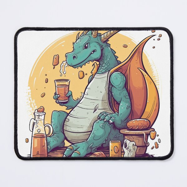 Item preview, Cozy Atmosphere at the Dragon's Den Bar: Relax with Mythical Beings and Rare Brews designed and sold by DooodleGod.