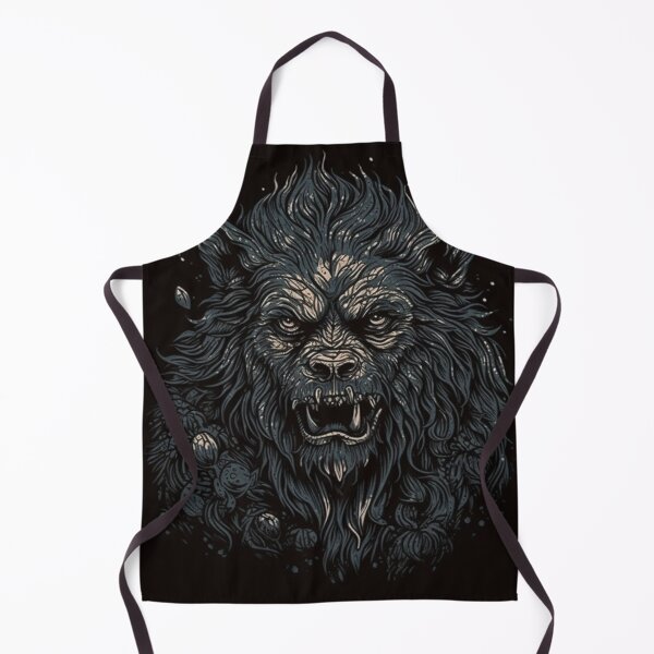 Item preview, werewolf face in black background design designed and sold by Brandon f.