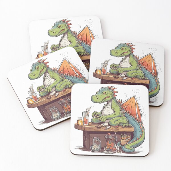 Item preview, Fiery Dragon's Den: Cozy Bar with Exceptional Fossil Art & Relaxing Atmosphere! designed and sold by DooodleGod.