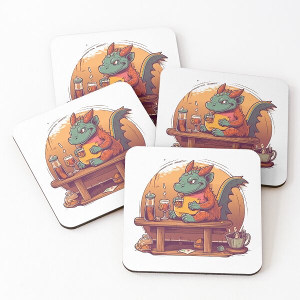 Item preview, Dragon's Den Cozy Bar: Relax with Drinks & Fun Games amidst Fire-Breathing Art & Friendly Community designed and sold by DooodleGod.