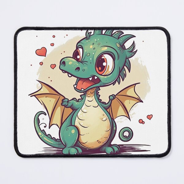 Item preview, Dragon Smooches: Romantic Heart Design Tops for Dragon Lovers designed and sold by DooodleGod.
