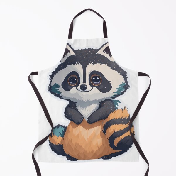 Item preview, Cute fluffy racoon designed and sold by stickerbuddy01.