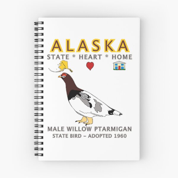 Item preview, Alaska - Male Willow Ptarmigan - State, Heart, Home designed and sold by Colleen Macomber.