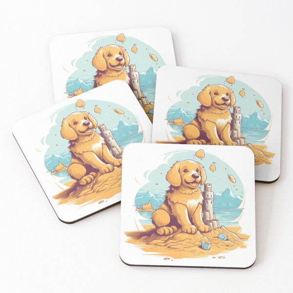 Item preview, Canine Castles - Golden Retriever designed and sold by HitsTheWaves.
