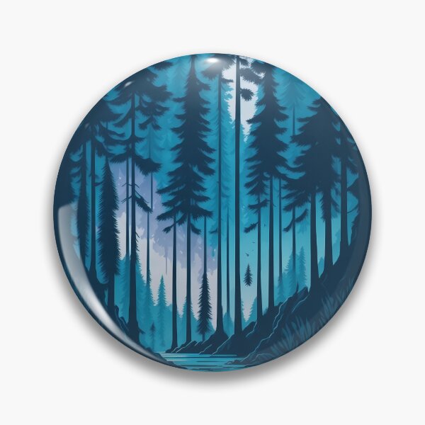 Item preview, Kopie von A pine forest landscape magical, enchanted, fairy tail designed and sold by craftyartsdigi.
