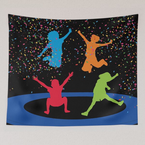 Item preview, Colorful Trampoline Park Jump Kids Birthday Party designed and sold by idovedesign.