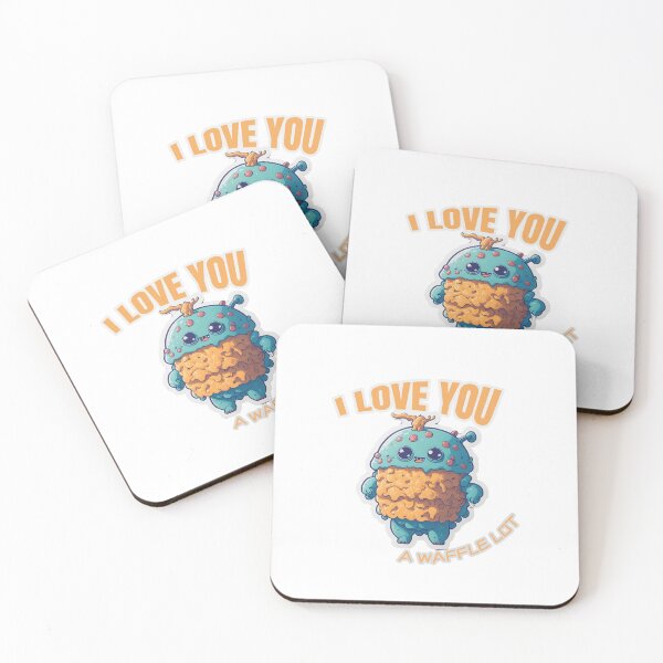 Item preview, I Love You A Waffle Lot Waffle Monster designed and sold by amenwolf.