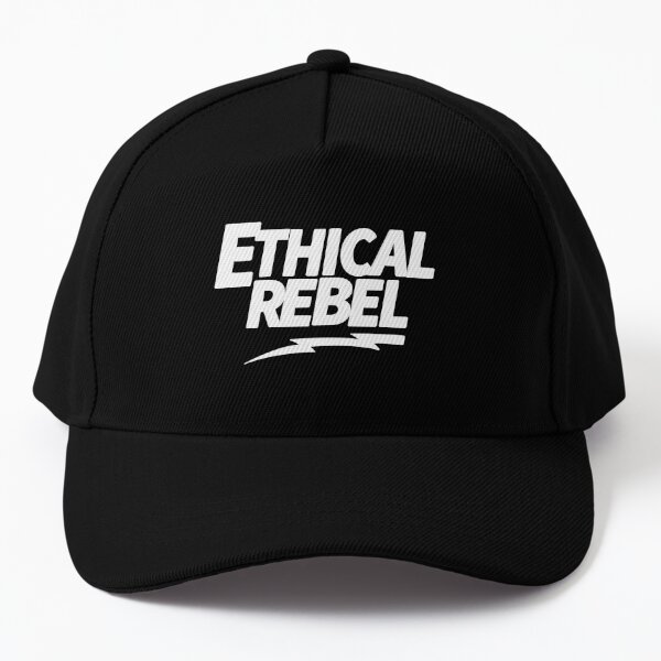  Ethical Rebel White and Black Baseball Cap