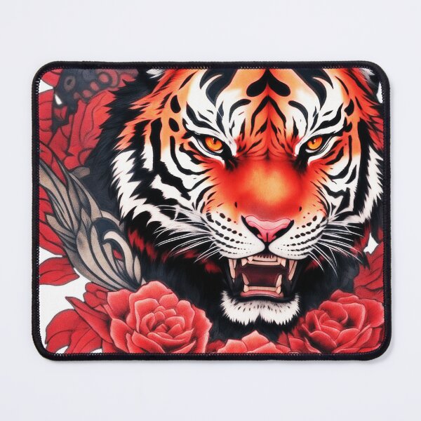 Item preview, Tiger and roses designed and sold by Pellhimself.