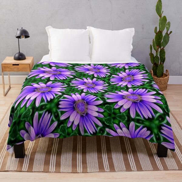 Item preview, Cute Purple Aster Pattern designed and sold by Patternflower.