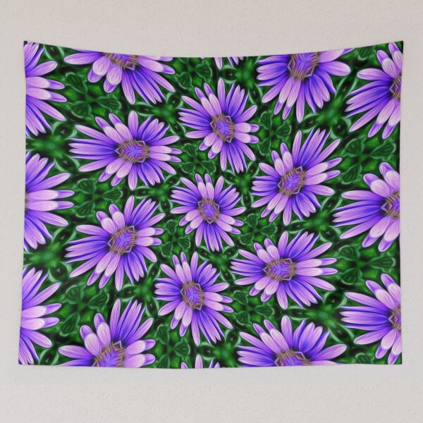 Item preview, Cute Purple Aster Pattern designed and sold by Patternflower.