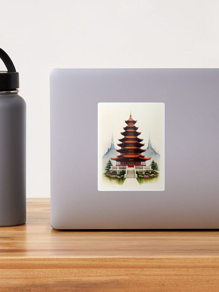 temple china Sticker for Sale by Tribik