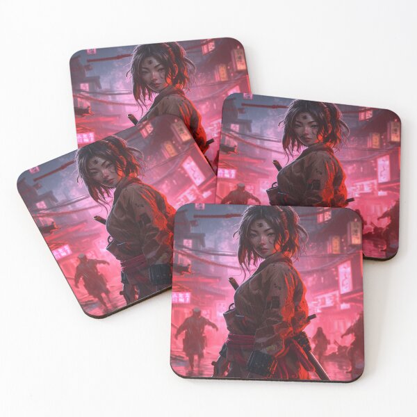 Item preview, Cyberpunk Female Samurai Sakura designed and sold by Nightarcade.