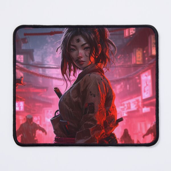 Item preview, Cyberpunk Female Samurai Sakura designed and sold by Nightarcade.