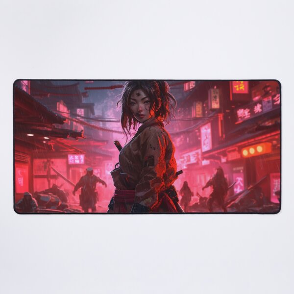 Item preview, Cyberpunk Female Samurai Sakura designed and sold by Nightarcade.