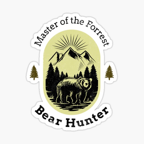 Bear Hunting Stickers for Sale