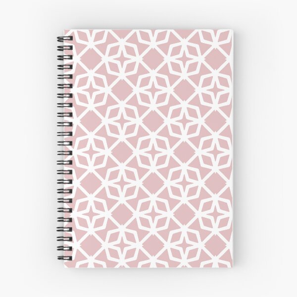 Item preview, Light pink white geometric stars diamond pattern designed and sold by by-jwp.