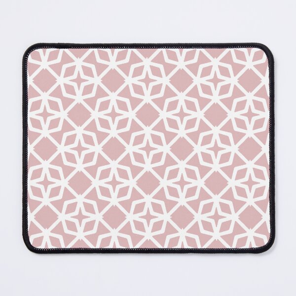 Item preview, Light pink white geometric stars diamond pattern designed and sold by by-jwp.