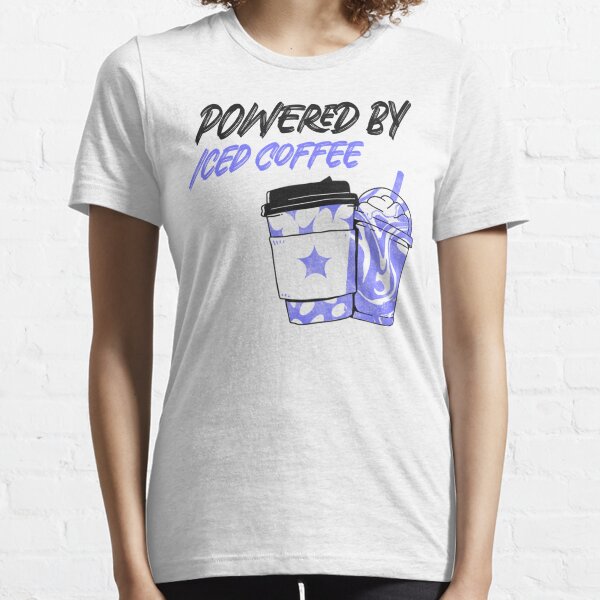 Powered By Iced Coffee Essential T-Shirt for Sale by LK Designs