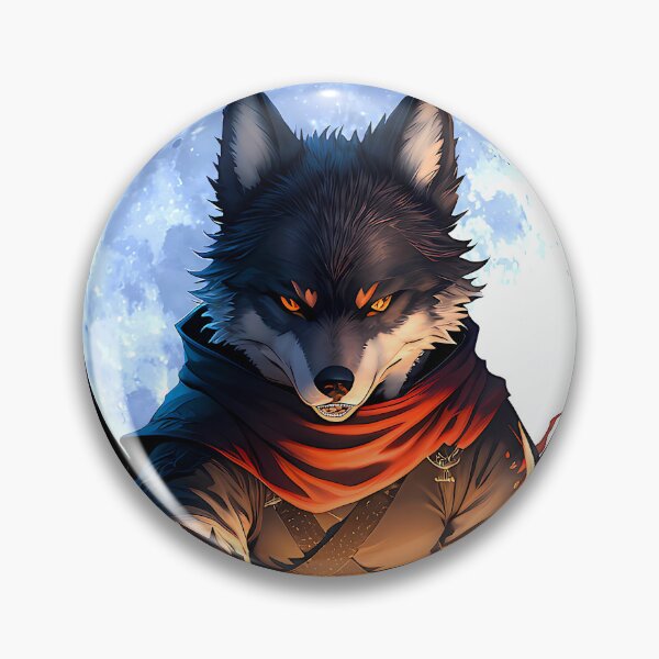 Item preview, Ninja wolf - digital art (Design with transparent background) designed and sold by Gothicpower.