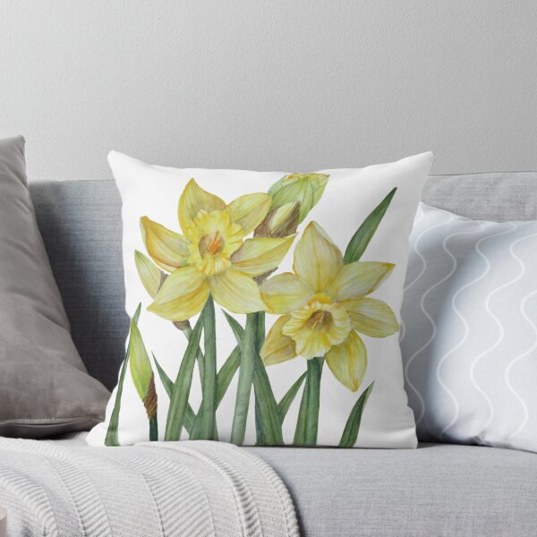 Item preview, Illustration botanique de jonquilles aquarelle designed and sold by Farida Greenfield.