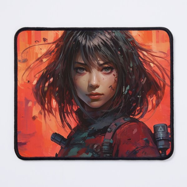 Item preview, Cyberpunk Female Samurai In Front Of A Temple designed and sold by Nightarcade.