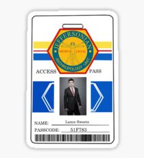 BONES Access Card - Lance Sweets Sticker