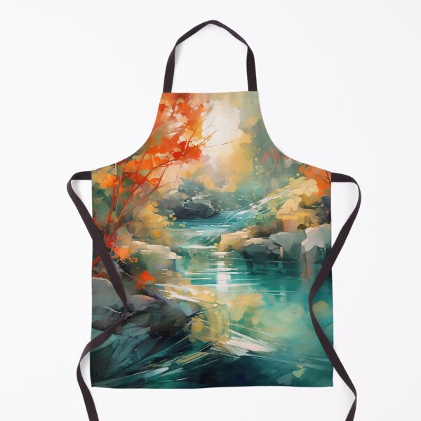 Item preview, Waterfall in the beautiful woods at sunset designed and sold by Art by Lilia.