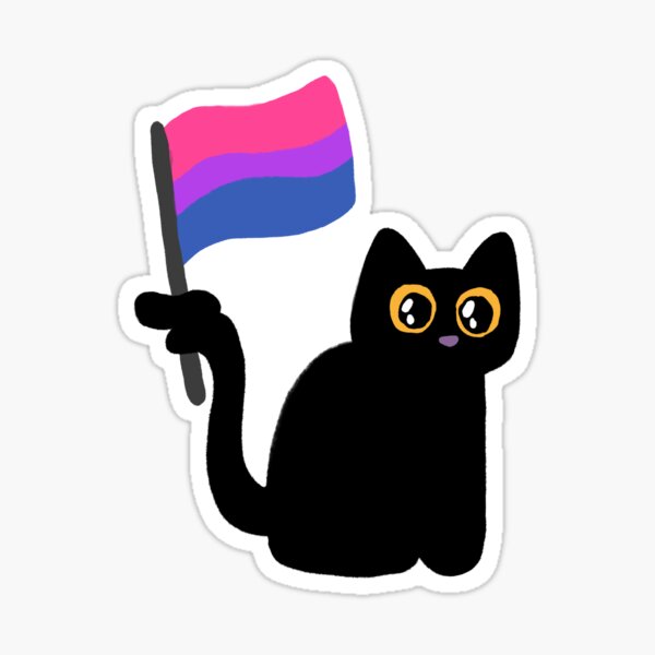 Bisexual Pride Cat Sticker For Sale By Scoutdandelion Redbubble 6115