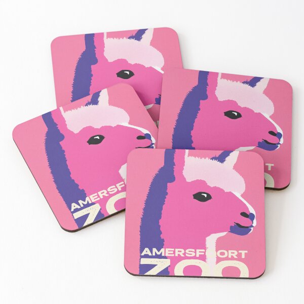 Item preview, Amersfoort Zoo Retro Poster Alpaca Bold Colorful Pink designed and sold by PinkNomad.