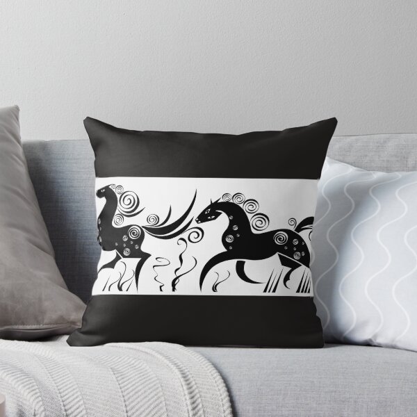 Item preview, Horses Black & White designed and sold by BlueFrogDesign.