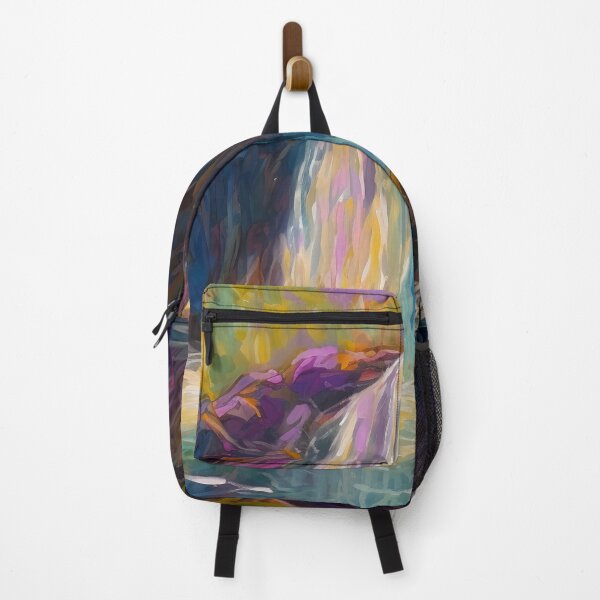 Item preview, Waterfall in the beautiful woods at sunset 1 designed and sold by Art by Lilia.