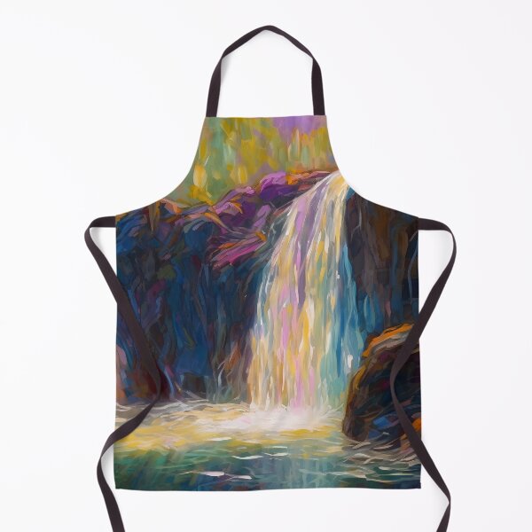Item preview, Waterfall in the beautiful woods at sunset 1 designed and sold by Art by Lilia.