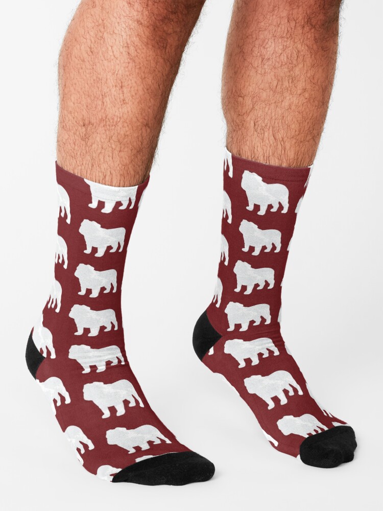 Chaussettes for Sale avec l'œuvre « Bulldog marron Go Bulldogs