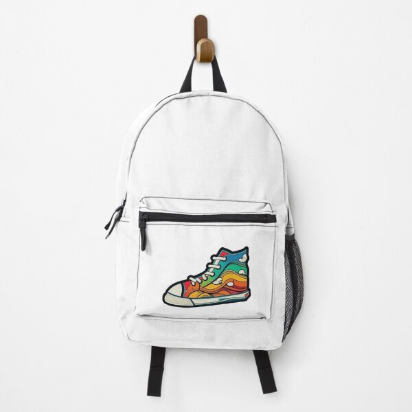 Item preview, rainbow waves shoe funny designed and sold by easlypsiko.
