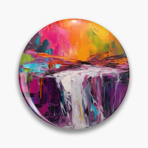 Item preview, Waterfall in the beautiful woods at sunset 2 designed and sold by Art by Lilia.