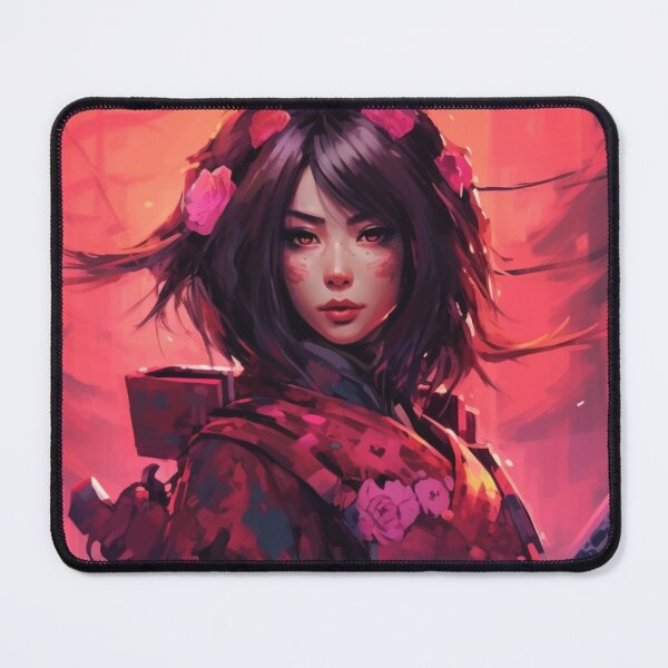 Item preview, Sakura Female Samurai In Front Of A Temple designed and sold by Nightarcade.