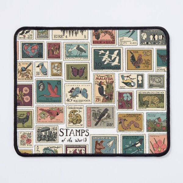 Item preview, Vintage stamps of the world  designed and sold by tarmacprints.