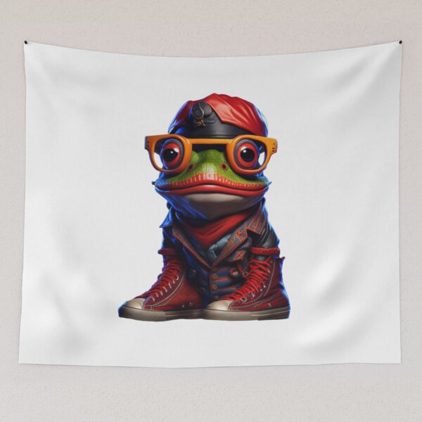 Item preview, "The Smiling Pirate Frog: Cute, Charming, Adventurous!" designed and sold by OasisOfGraphics.