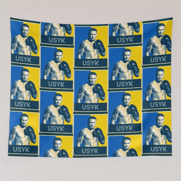 Item preview, Boxing legends oleksandr usyk (ukranian colours) Classic  designed and sold by Sarowarts.