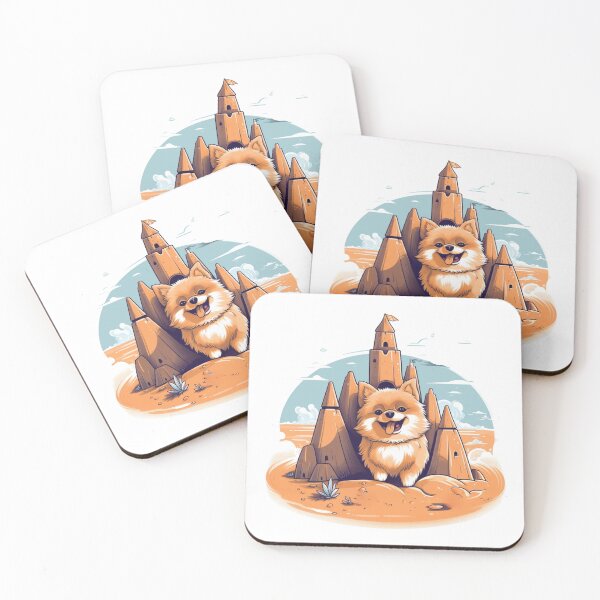 Item preview, Canine Castles - Pomeranian designed and sold by HitsTheWaves.